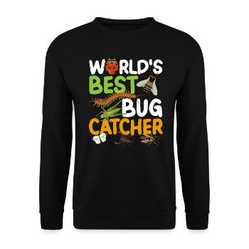 Der Beste Bug Fänger Entomologe Insekten - Unisex Pullover - Schwarz - Vorne - Alina (178cm) & Michal (187cm)