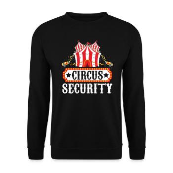 Circus Security Circus Event Carnival - Unisex Sweatshirt - black - Front - Alina (178cm) & Michal (187cm)