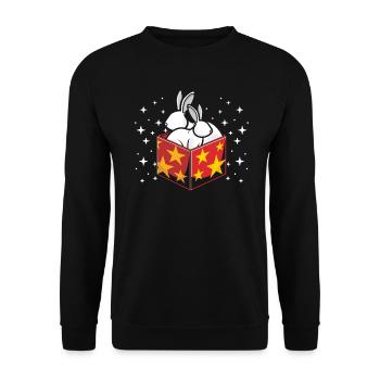 Magicien Magic Magic Tricks Illusionniste magique - Sweat-shirt Unisexe - noir - Devant - Alina (178cm) & Michal (187cm)