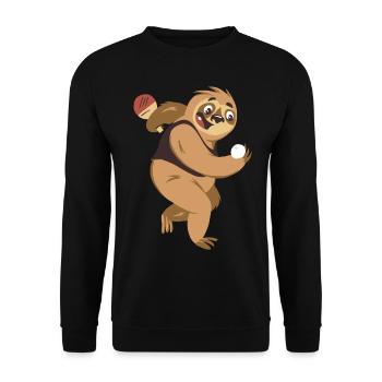 Tenue de tennis de table Chat femme - Sweat-shirt Unisexe - noir - Devant - Alina (178cm) & Michal (187cm)