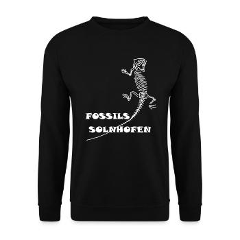 Dinosaurs, fossils, paleontologist, - Unisex Sweatshirt - black - Front - Alina (178cm) & Michal (187cm)