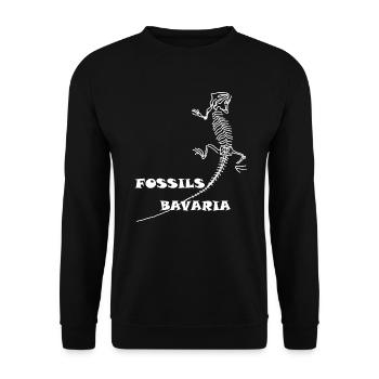 Dinosaurier, Fossilien, Paläontologe, - Unisex Pullover - Schwarz - Vorne - Alina (178cm) & Michal (187cm)