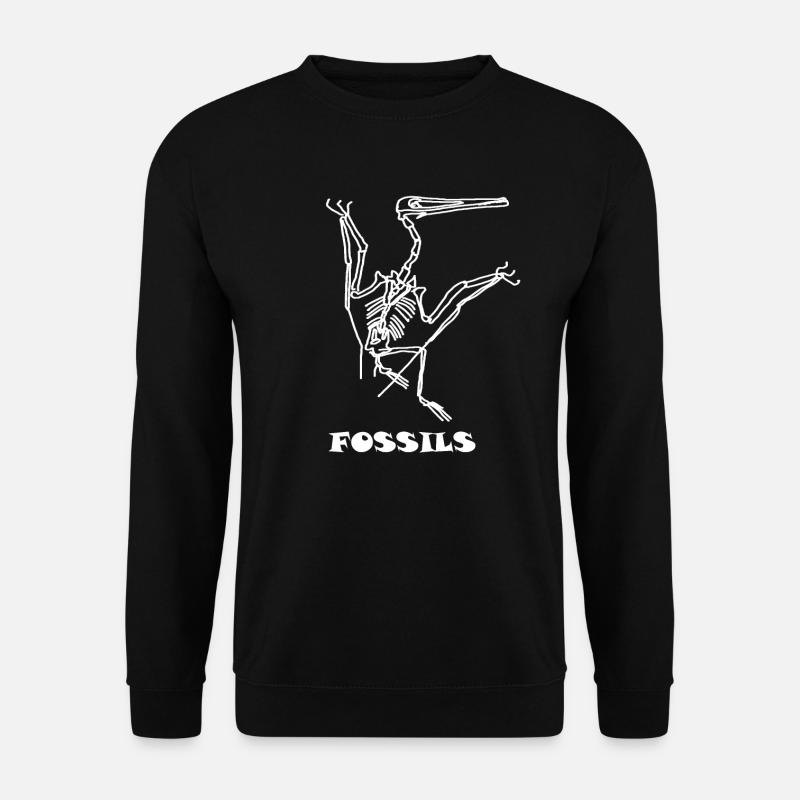 Dinosaurs, fossils, paleontologist, - Unisex Sweatshirt - black