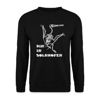 Dinosaurs, fossils, paleontologist, - Unisex Sweatshirt - black - Front - Alina (178cm) & Michal (187cm)