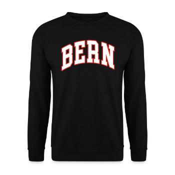 Bern - Unisex Sweatshirt - black - Front - Alina (178cm) & Michal (187cm)