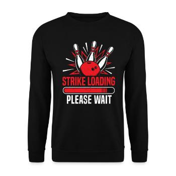 Strike Loading Bowling - Unisex Sweatshirt - black - Front - Alina (178cm) & Michal (187cm)