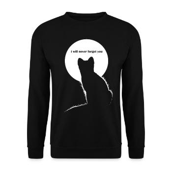 I Will Never Forget You Animal Quote - Unisex Sweatshirt - black - Front - Alina (178cm) & Michal (187cm)