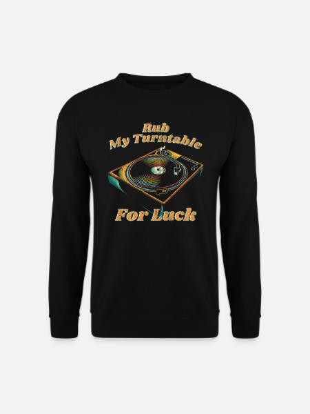 Retro Turntable Vinyl Vintage - Unisex Sweatshirt - black