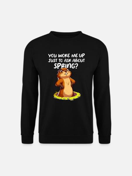 Groundhog Day Spring Shadow Funny - Unisex Sweatshirt - black