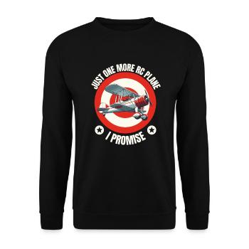 Remote Control Plane Model Airplane Model Builder - Unisex Sweatshirt - black - Front - Alina (178cm) & Michal (187cm)