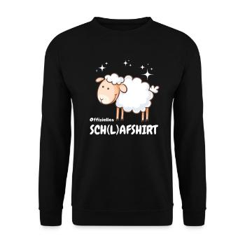 Chemise de nuit Mouton Mouton Comptage Dormir Drôle - Sweat-shirt Unisexe - noir - Devant - Alina (178cm) & Michal (187cm)