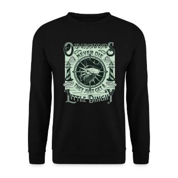 Père Grand-Père Fête des Pères Capitaine Famille Drôle - Sweat-shirt Unisexe - noir - Devant - Alina (178cm) & Michal (187cm)