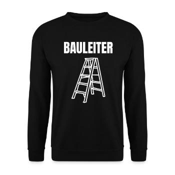 Bauherr Bauherrin Bauleiter Hausbauer Lustig Humor - Unisex Pullover - Schwarz - Vorne - Alina (178cm) & Michal (187cm)