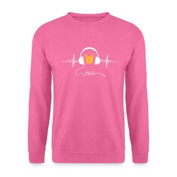 music - Unisex Pullover - Pink - Vorne