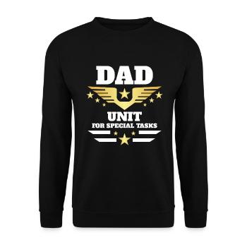 TATA UNIT FOR SPECIAL TASKS - Unisex Sweatshirt - black - Front - Alina (178cm) & Michal (187cm)