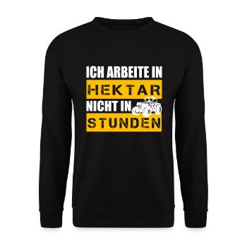 Idée cadeau fermier fermier - Sweat-shirt Unisexe - noir - Devant - Alina (178cm) & Michal (187cm)