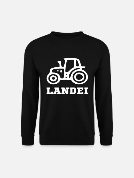 Text Spruch Traktor Trecker lustig - Unisex Pullover - Schwarz
