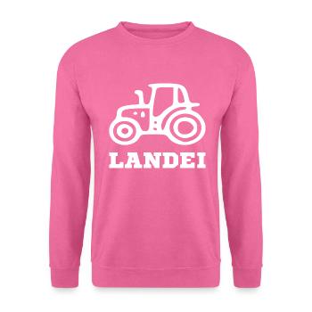 Text saying tractor tractor funny - Unisex Sweatshirt - pink - Front