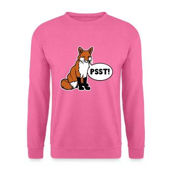 Le chiffon de silence psst ! - Sweat-shirt Unisexe - rose - Devant