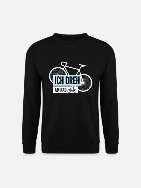 Ich dreh am Rad | Lustige Fahrrad Sprüche & Motive - Unisex Pullover - Schwarz