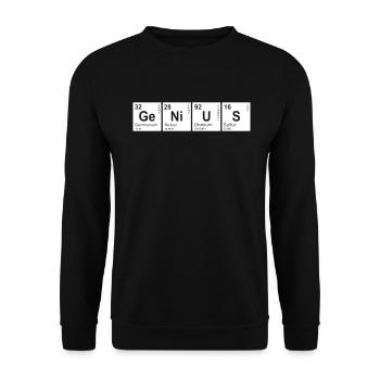 Genius Genius Periodic Table Chemist Element - Unisex Sweatshirt - black - Front - Alina (178cm) & Michal (187cm)