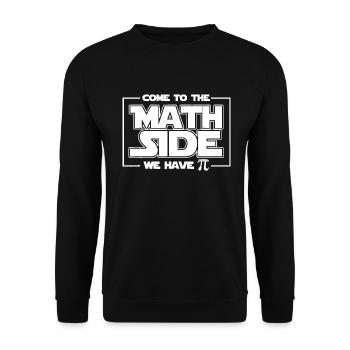Viens au côté des maths Nous avons Pi Shirt Math Geek P - Sweat-shirt Unisexe - noir - Devant - Alina (178cm) & Michal (187cm)