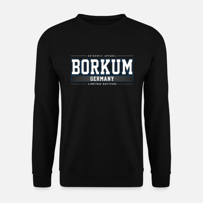 Borkum - Unisex Pullover - Schwarz