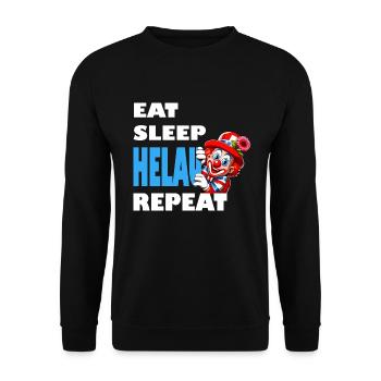 Carnaval Helau Düsseldorf Clown Costume Mainz - Sweat-shirt Unisexe - noir - Devant - Alina (178cm) & Michal (187cm)