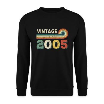 vintage 2005 - Unisex Sweatshirt - black - Front - Alina (178cm) & Michal (187cm)