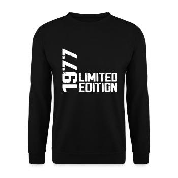 Legendär seit 1977 Geburtstagsgeschenk 1977 - Unisex Pullover - Schwarz - Vorne - Alina (178cm) & Michal (187cm)