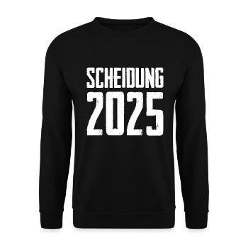 Scheidung 2025 - Unisex Pullover - Schwarz - Vorne - Alina (178cm) & Michal (187cm)
