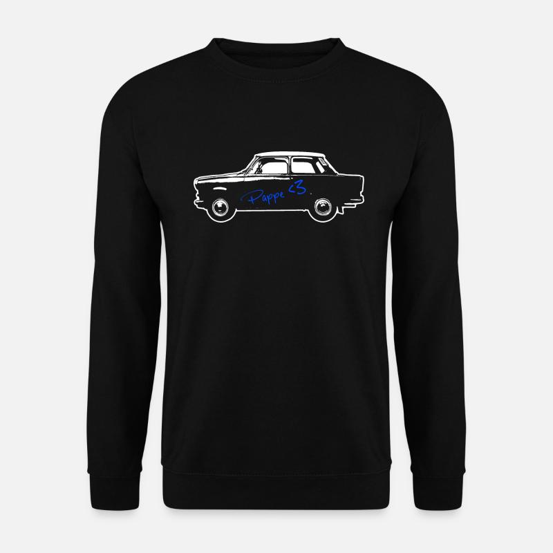 P601 Trabbi Ost Oldtimer - Auto fürs Herz - Unisex Pullover - Schwarz