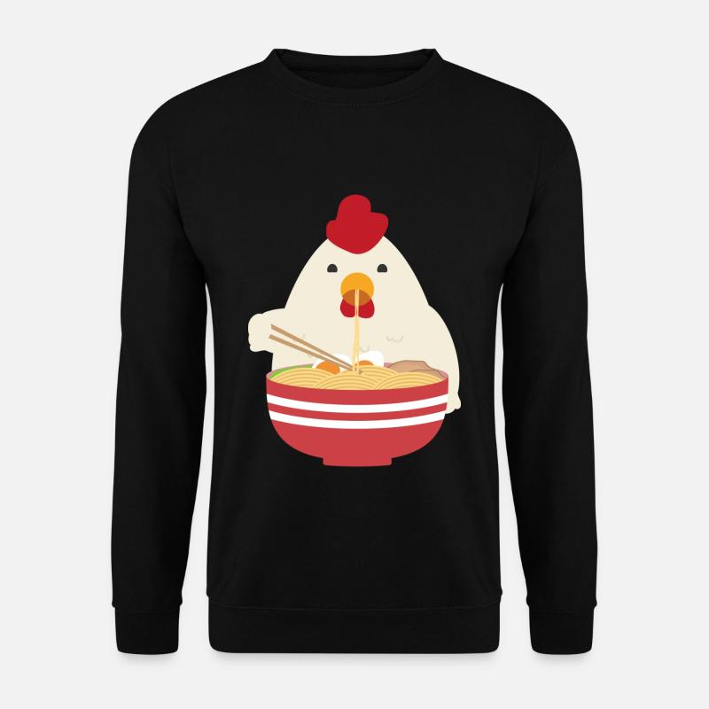 Poulet de ramen Poulet - Sweat-shirt Unisexe - noir