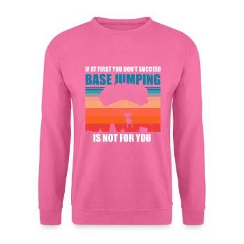 Base Jumping - Unisex Pullover - Pink - Vorne