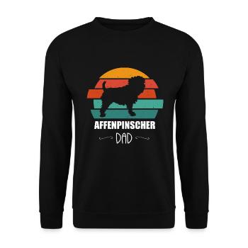 Chiens Affenpinscher - Sweat-shirt Unisexe - noir - Devant - Alina (178cm) & Michal (187cm)