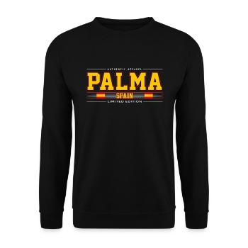 Palma - Unisex Pullover - Schwarz - Vorne - Alina (178cm) & Michal (187cm)