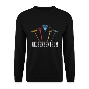 Rechenzentrum - Unisex Pullover - Schwarz - Vorne - Alina (178cm) & Michal (187cm)
