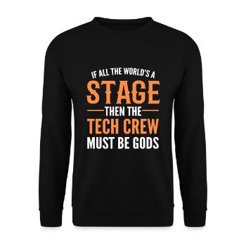 Theater Schauspiel Schauspieler Schauspielerin - Unisex Pullover - Schwarz - Vorne - Alina (178cm) & Michal (187cm)