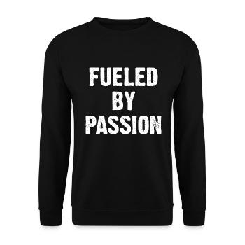 Fueled By Passion - Unisex Pullover - Schwarz - Vorne - Alina (178cm) & Michal (187cm)