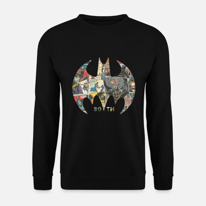 Batman 80 Jahre Comic - Unisex Pullover - Schwarz