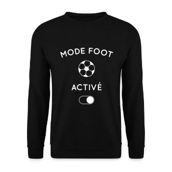 Humour - Mode foot activé - Sweat-shirt Unisexe - noir - Devant - Alina (178cm) & Michal (187cm)