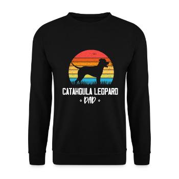 Louisiane Catahoula Leopard Dog - Sweat-shirt Unisexe - noir - Devant - Alina (178cm) & Michal (187cm)