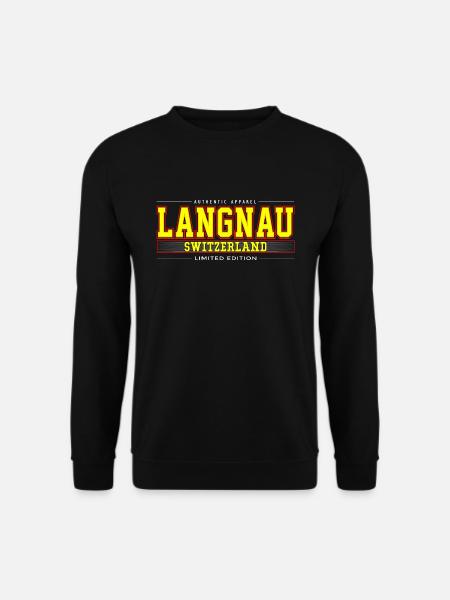 Langnau - Unisex Pullover - Schwarz