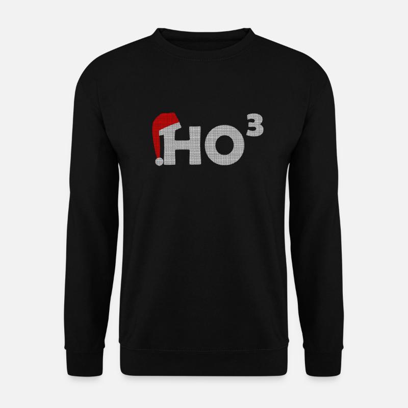 HOHOHO Weihnachten HO Hoch 3 christmascontest - Unisex Pullover - Schwarz