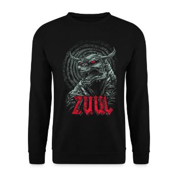Ghostbusters Zuul - Unisex Pullover - Schwarz - Vorne - Alina (178cm) & Michal (187cm)