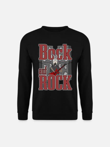 Bock auf Rock Schaf Schafbock - Unisex Pullover - Schwarz