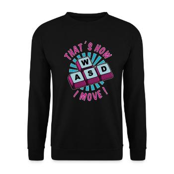 PC Gaming Gamer Gamer Keyboard Online Multiplayer - Unisex Sweatshirt - black - Front - Alina (178cm) & Michal (187cm)