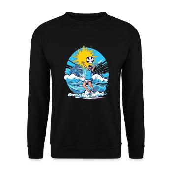 Jack au beach volley - Sweat-shirt Unisexe - noir - Devant - Alina (178cm) & Michal (187cm)
