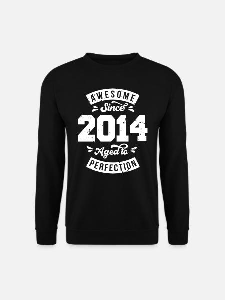 Vintage 2014 Geburtstag - retro 2014 - Unisex Pullover - Schwarz