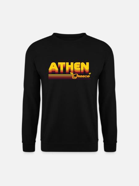 Athens: Summery retro design - Unisex Sweatshirt - black